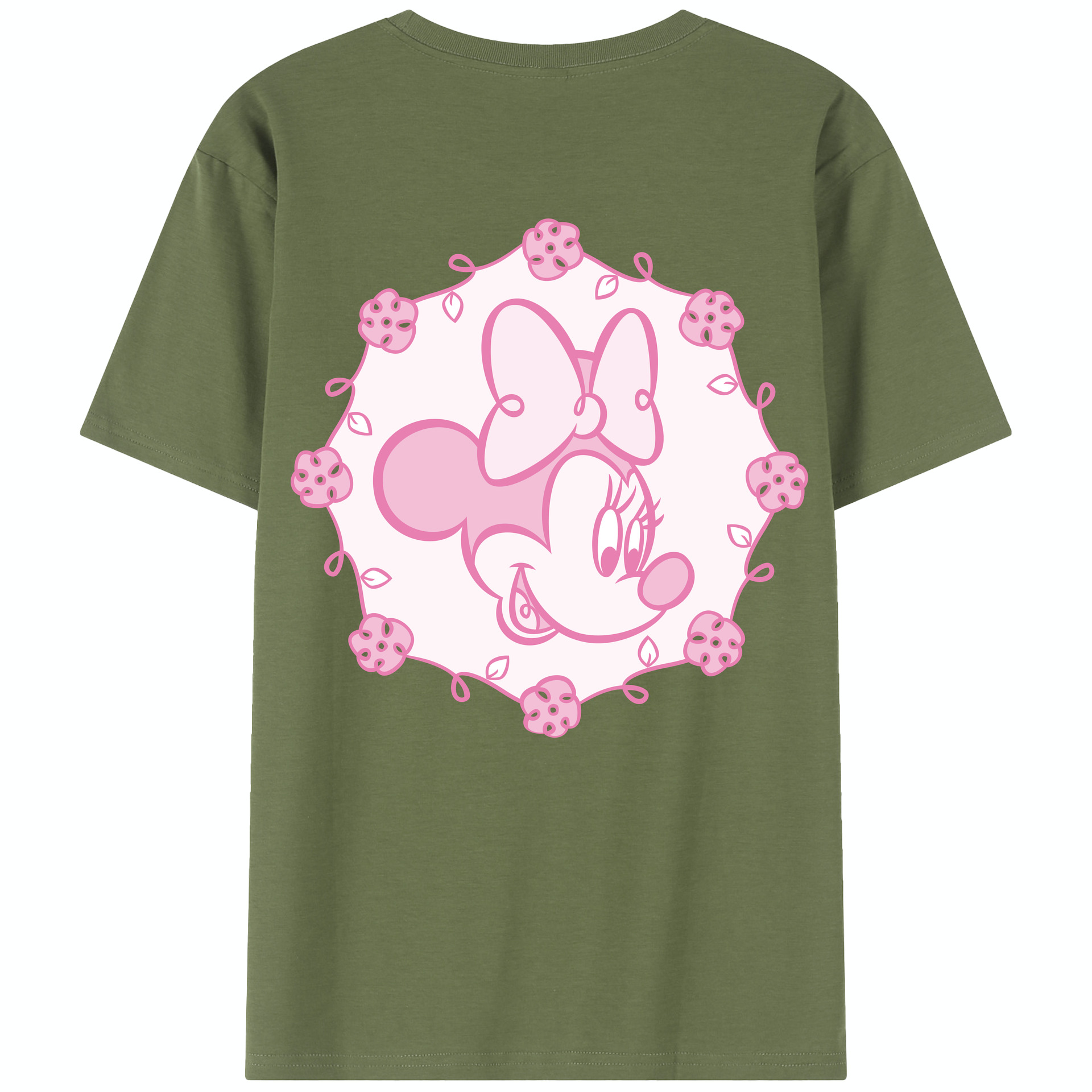 （画像用） ミッキーマウス Mickey Mouse 綿100％半袖Tシャツ（背面プリント）